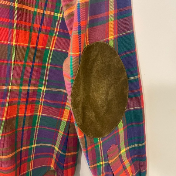 Ralph Lauren plaid shirt with leather elbows - Picture 5 of 8